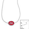 Louisiana Lafayette Ragin' Cajuns Necklace- Kennedy (Adjustable Slider Bead)