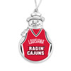 Louisiana Lafayette Ragin' Cajuns Christmas Ornament- Snowman with Basketball Jersey