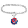 Louisiana Tech Bulldogs Bracelet- Stacked Disk