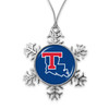 Louisiana Tech Bulldogs Christmas Ornament- Snowflake