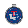 Louisiana Tech Bulldogs Visor Clip- Striped State Background