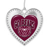 Missouri State Bears Christmas Heart Ornament