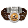 *Choose Your College* Bracelet- Brown Braided Suede