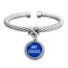 *Choose Your College* Bracelet- X Bangle Cuff