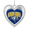 New Haven Chargers Christmas Heart Ornament