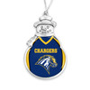 New Haven Chargers Christmas Ornament- Snowman with Football Jersey