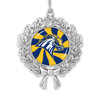 New Haven Chargers Christmas Ornament- Peppermint Wreath with Team Logo