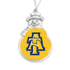 North Carolina A&T Aggies Christmas Ornament- Snowman