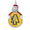 North Carolina A&T Aggies Christmas Ornament- Santa with Team Logo