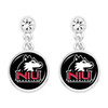 Northern Illinois Huskies - Silver Lydia Earrings