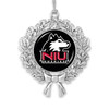 Northern Illinois Huskies Christmas Ornament- Wreath with Team Logo