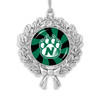 Northwest Missouri State Bearcats Christmas Ornament- Peppermint Wreath with Team Logo