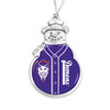 Northwestern State Demons Christmas Ornament- Snowman with Baseball Jersey
