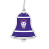 Northwestern State Demons Christmas Ornament- Bell with Team Logo Stripes