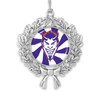 Northwestern State Demons Christmas Ornament- Peppermint Wreath with Team Logo