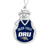 Oral Roberts Golden Eagles Christmas Ornament- Snowman with Basketball Jersey