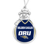 Oral Roberts Golden Eagles Christmas Ornament- Snowman with Football Jersey
