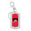 Southern Utah Thunderbirds Key Chain- Crystal Dogtag