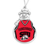 Southern Utah Thunderbirds Christmas Ornament- Snowman with Basketball Jersey