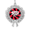 Southern Utah Thunderbirds Christmas Ornament- Peppermint Wreath with Team Logo