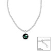 Tulane Green Wave - Silver Lydia Necklace