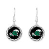 Tulane Green Wave  Earrings- Twisted Rope