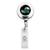 Tulane Green Wave Badge Reel Alligator Clip- Round