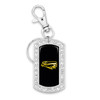 Tyler Apaches Key Chain- Crystal Dogtag