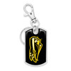 Tyler Apaches Key Chain- Dog Tag