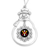 Virginia Military Keydets Christmas Ornament- Snowman with Hanging Charm