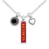 Virginia Military Keydets Necklace- Triple Charm