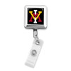 Virginia Military Keydets Badge Reel Belt Clip- Square