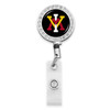 Virginia Military Keydets Belt Clip Badge Reel- Crystal