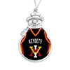 Virginia Military Keydets Christmas Ornament- Snowman with Basketball Jersey