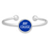 Izzie Silver Dome Cuff College Bracelet