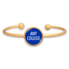 Izzie Gold Dome Cuff College Bracelet