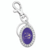 Western Carolina Catamounts Key Chain- Oval Crystal