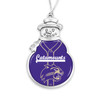 Western Carolina Catamounts Christmas Ornament- Snowman with Baseball Jersey