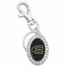 Emporia State Hornets Key Chain- Oval Crystal