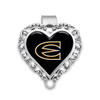 Emporia State Hornets Visor Clip- Heart Visor Clip with Plain Logo