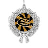 Emporia State Hornets Christmas Ornament- Peppermint Wreath with Team Logo