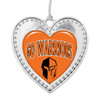 Hendrix Warriors Christmas Heart Ornament