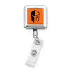 Hendrix Warriors Badge Reel Alligator Clip- Square