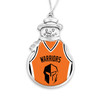 Hendrix Warriors Christmas Ornament- Snowman with Basketball Jersey