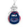 Florida Atlantic Owls Christmas Ornament- Snowman with Football Jersey