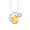 Oklahoma Sooners Softball Triple Charm Necklace