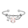 Tennessee Volunteers Baseball Triple Charm Bracelet