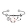 Texas A&M Aggies Baseball Triple Charm Bracelet