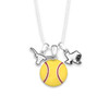 Texas Longhorns Softball Triple Charm Necklace