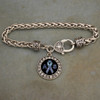 Awareness Jewelry- ALS Lou Gehrig's Awareness Braided Clasp Bracelet